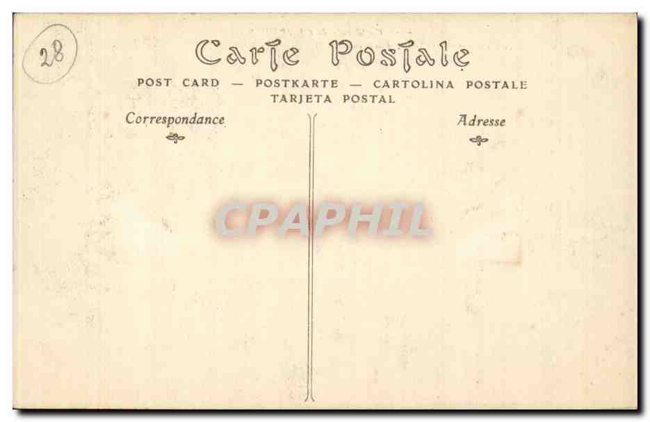 Puits des Saints Forts — Cathédrale de Chartres — éditeur non identifié, n° 717 — Verso