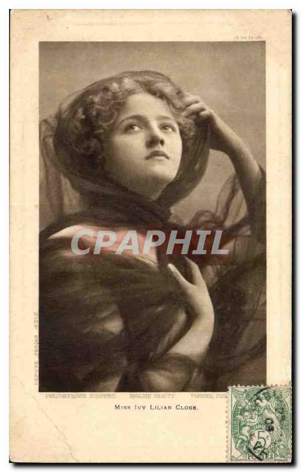 CPA Fantaisie Femme Miss Ivy Lilian Close