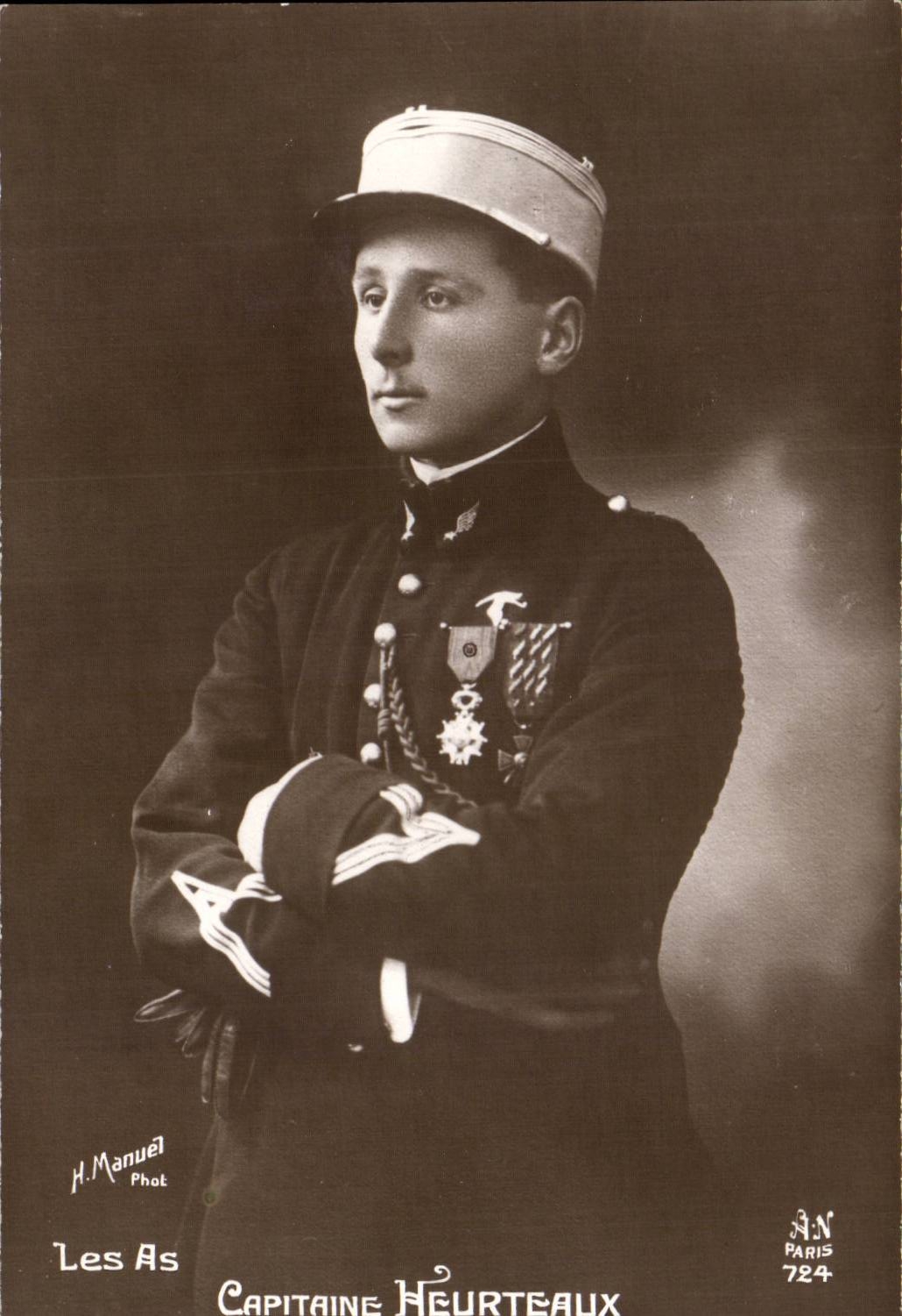 CPA Les as de l'aviation Capitaine Heurteaux 21 victoires