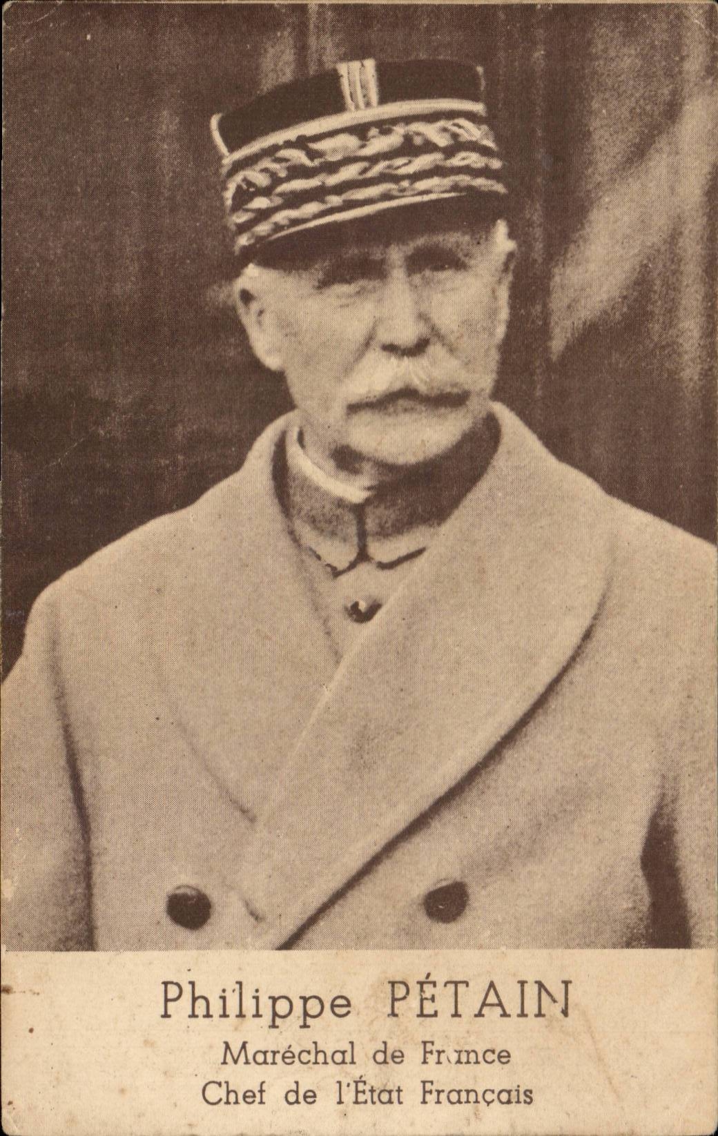 CPA Philippe Petain Marechal de France Chef de l'etat francais