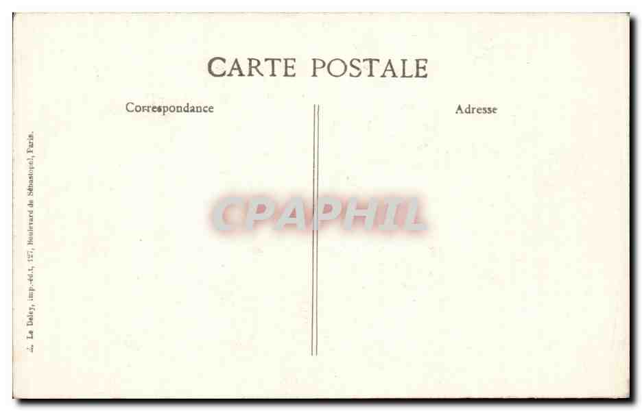 CPA Les zeppelins sur Paris Crimes odieux des pirates boches Cote de maison eboulee — Rückseite