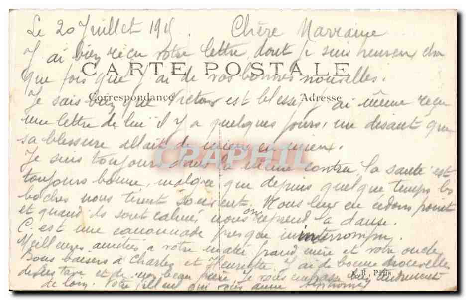 CPA Aspect d'Arras apres le bombardement La grande place — Rückseite