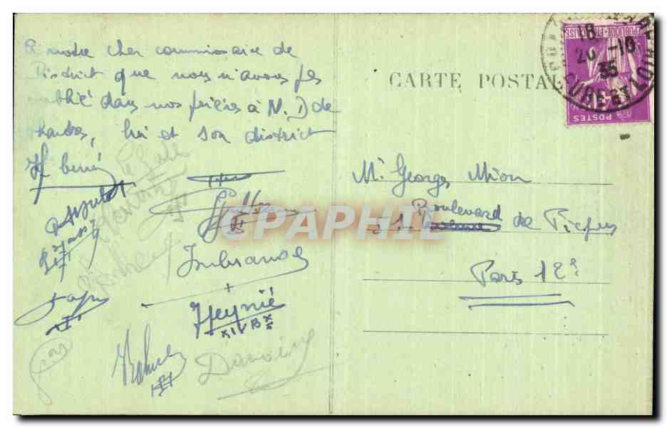 CPA Chartres Cathedrale Portail sud — Verso