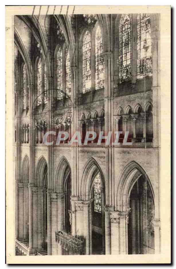 CPA Chartres Cathedrale Nef Cote Nord