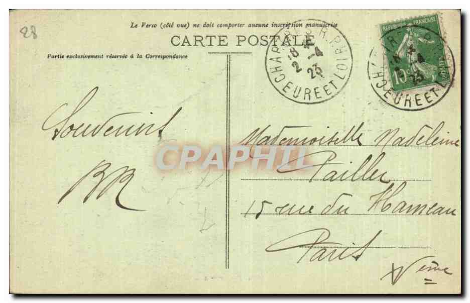 Chartres (E-et-L.) - La Cathédrale - Le Clochère neuf (115m18) - G. Farcoult, Dreux — Reverso