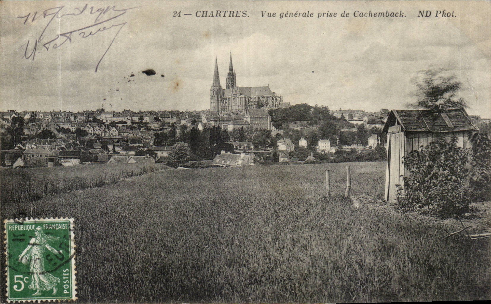 Chartres — Vue générale prise de Cachemback — ND Phol.