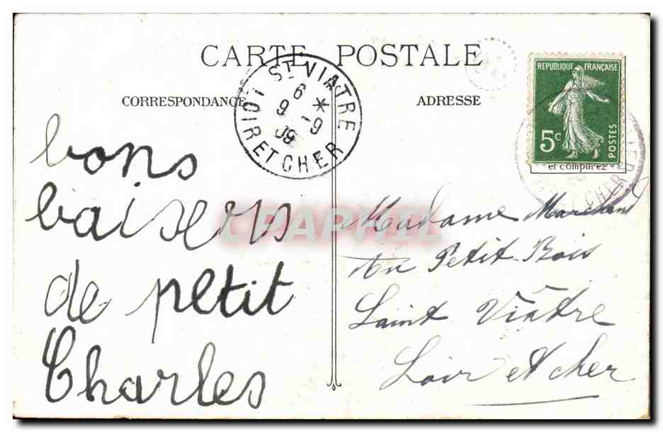 Orléans — La rue Royale — Série de 12 sujets, N° 4, éditée par Orléanais — Rückseite