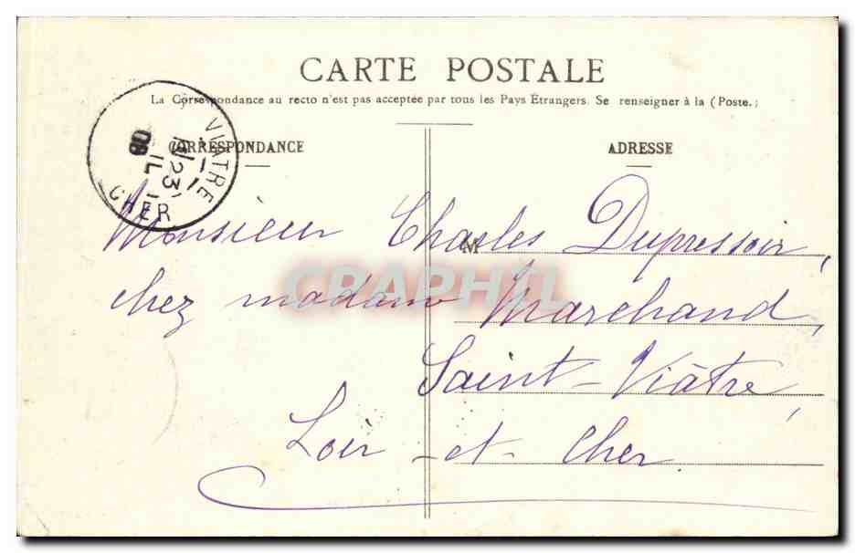 CPA Neuville le roi Les fosses — Rückseite