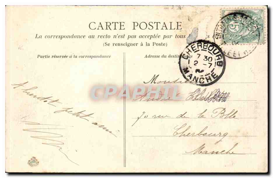 Antrains - Vue prise à l'arrivée — HLM, n° 379 — Verso