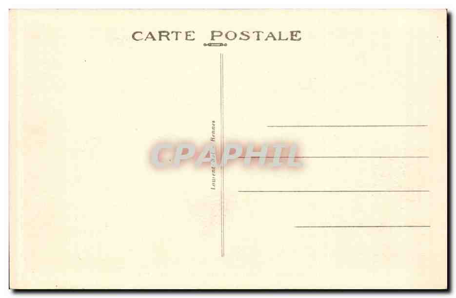 CPA Rennes Place de la Republique et rue d'Orleans — Rückseite