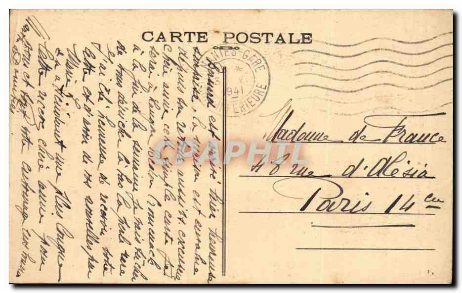 CPA Rennes La maison de Duguesclin — Rückseite