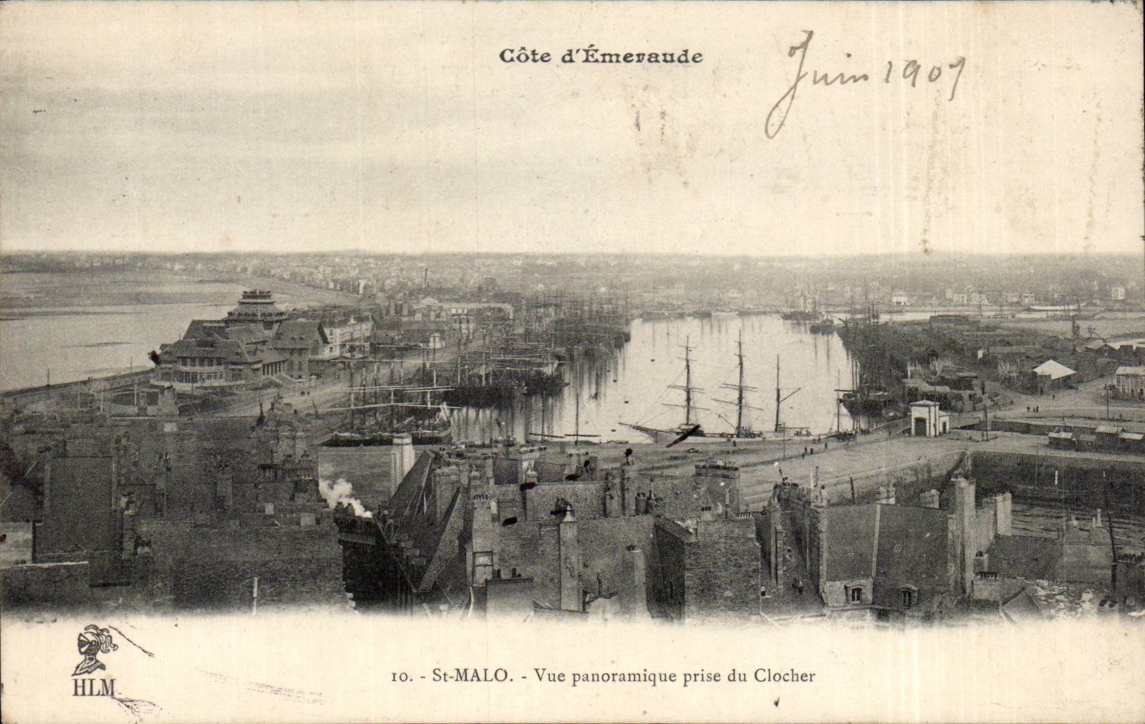 St-Malo - Vue panoramique prise du Clocher — HLM, n°10