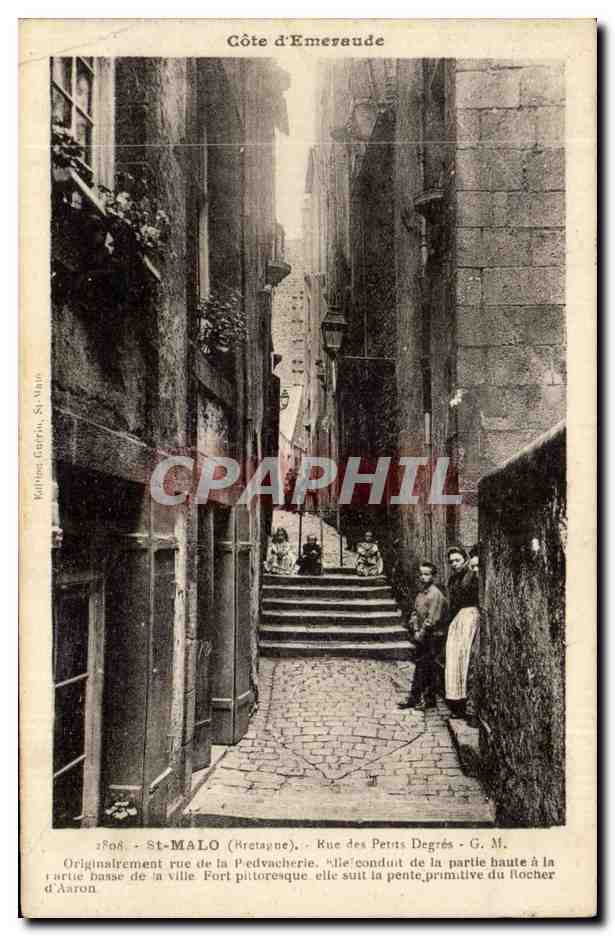 St-Malo - Côte d'Emeraude - Rue des Petits Degrés - G. M.