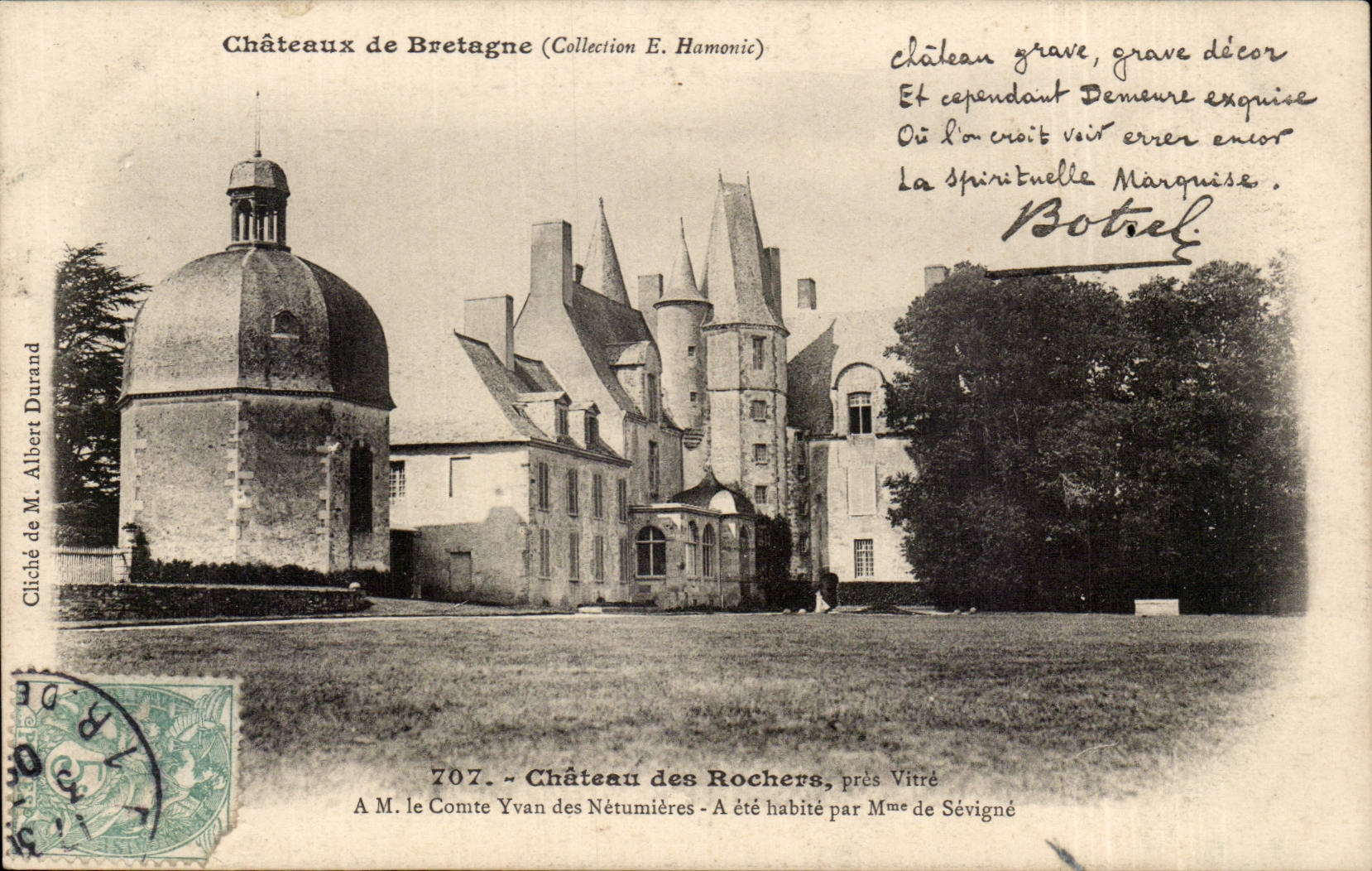 Château des Rochers, près Vitré — Collection E. Hamonic — Cliché M. Albert Durand