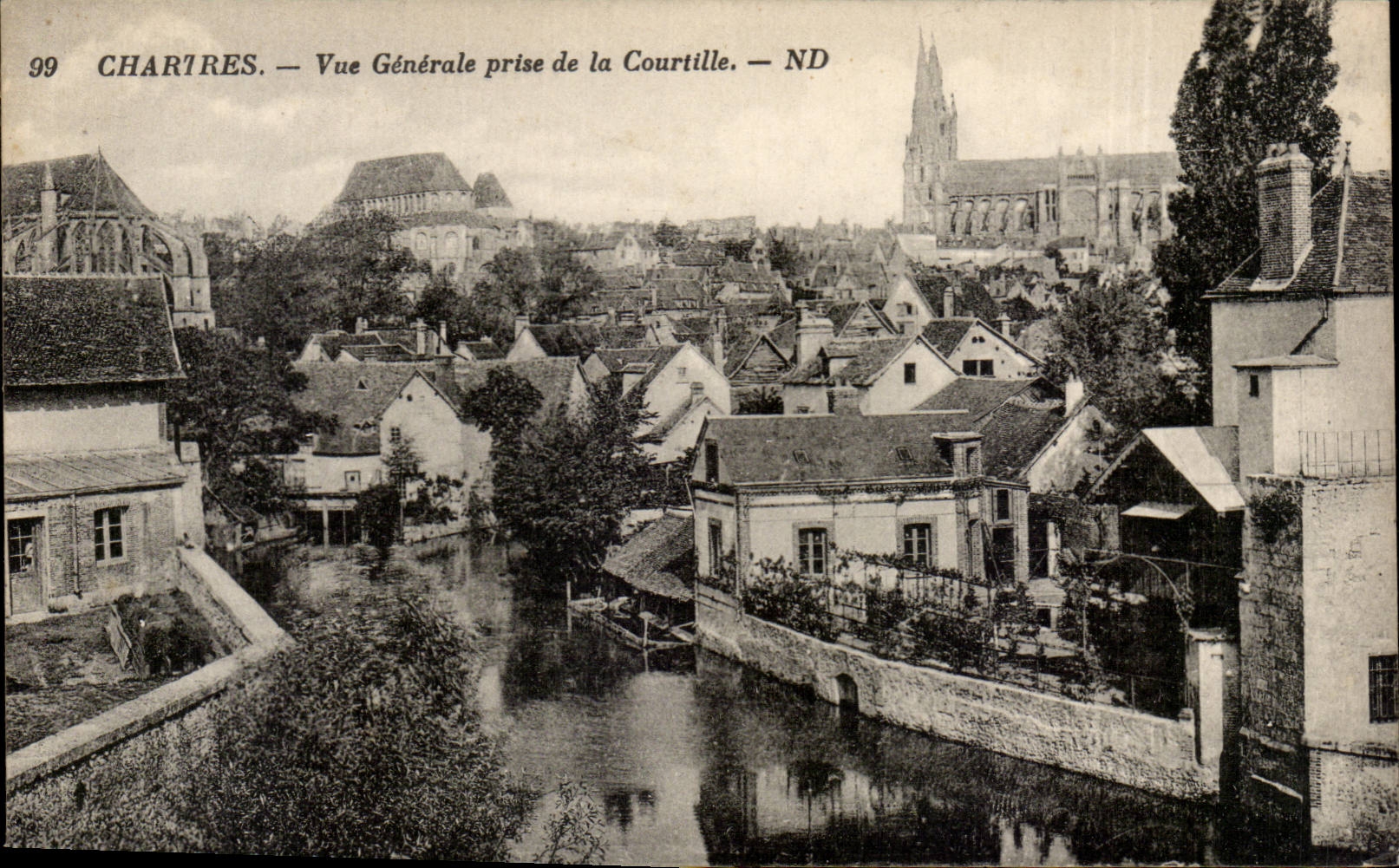 Chartres — Vue Générale prise de la Courtille — ND