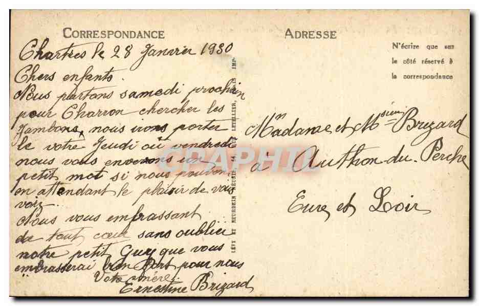 Chartres — Vue Générale prise de la Courtille — ND — Reverso