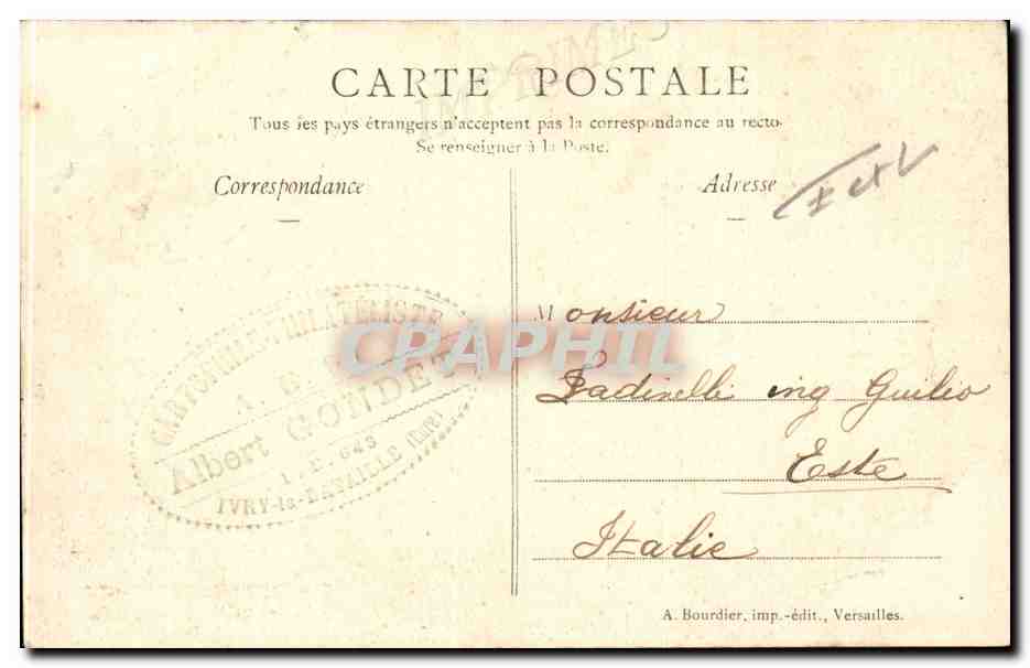 Chartres CPA L'abside et les Verrieres de l'eglise Saint Pierre — Rückseite