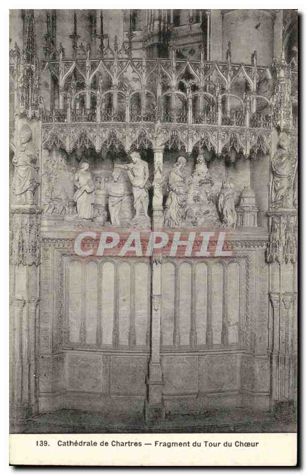 Cathédrale de Chartres — Fragment du Tour du Chœur — n°139
