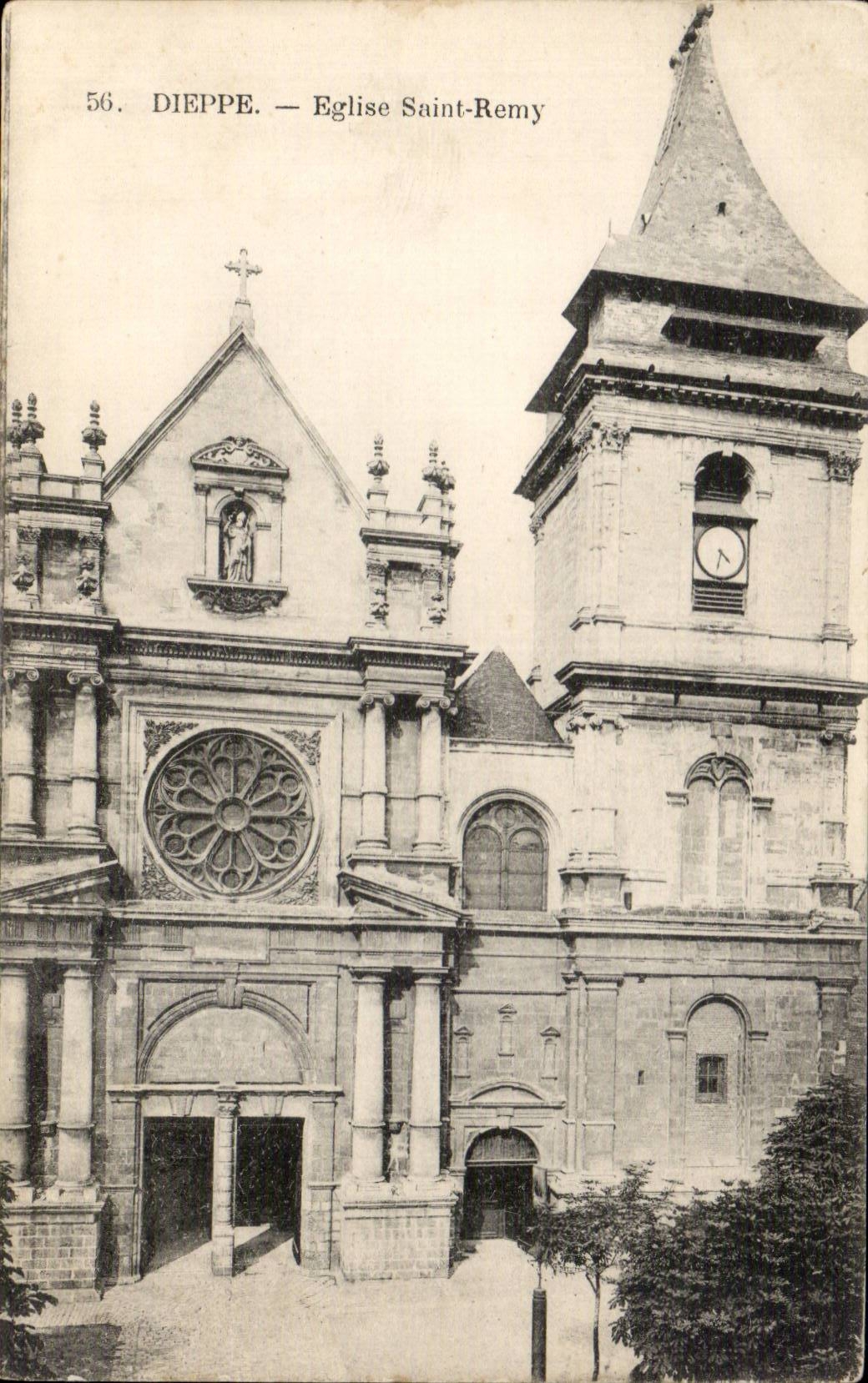 CPA Dieppe Eglise Saint Remy