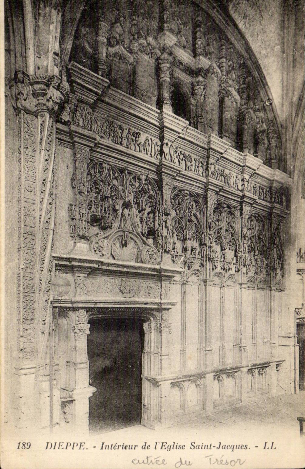 CPA Dieppe Eglise Saint Jacques