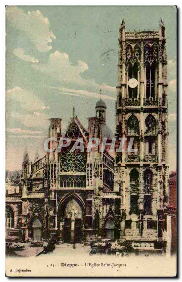 CPA Dieppe Eglise Saint Jacques 