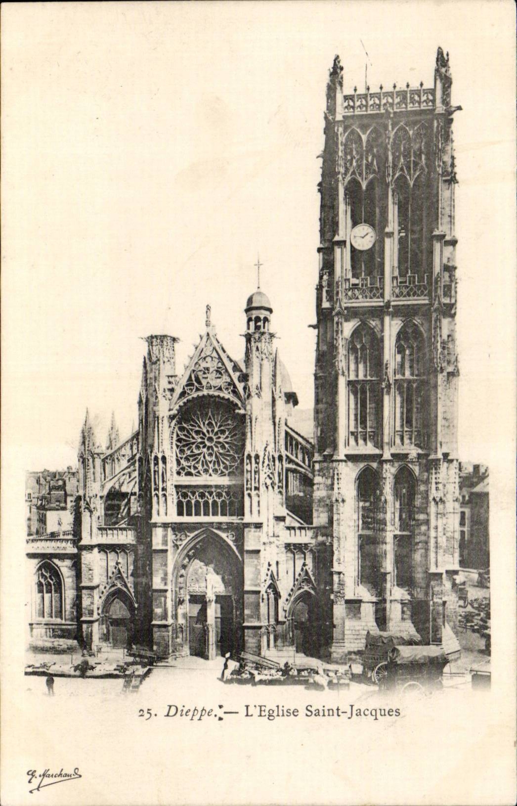 Dieppe CPA Eglise Saint Jacques