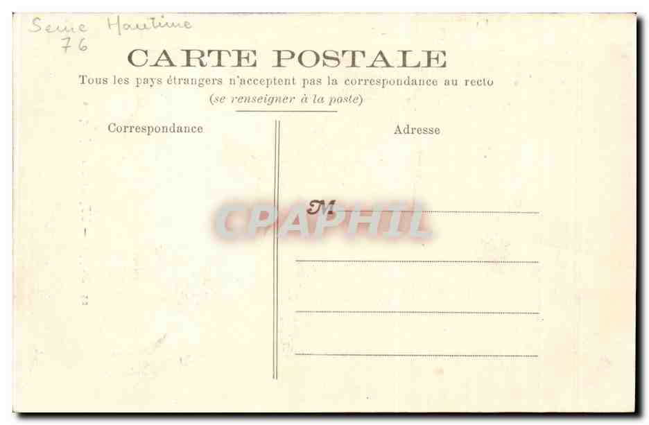 Dieppe CPA Eglise Saint Jacques — Rückseite