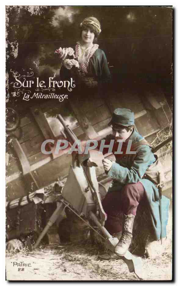 Sur le front — La Mitraillleuse — 'PATRIE' 22