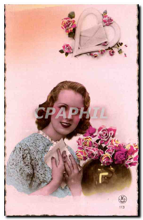CPA Fantaisie Femme