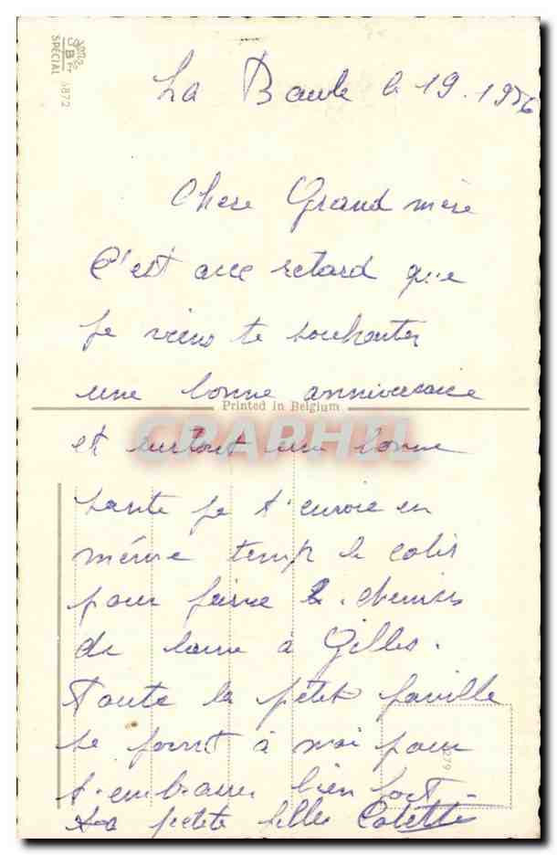 CPA Fantaisie Fleurs Heureux anniversaire — Verso