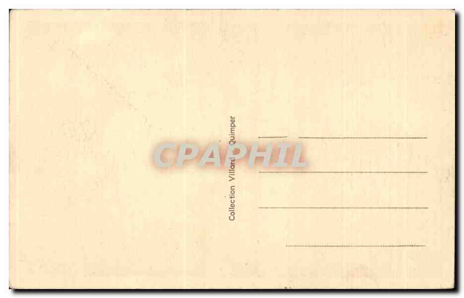 CPA Fantaisie En Bretagne Lits clos et berceaux Folklore Costume — Verso