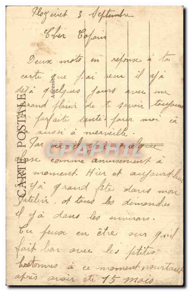 CPA Fantaisie En Bretagne Lits clos et berceaux Folklore Costume — Verso