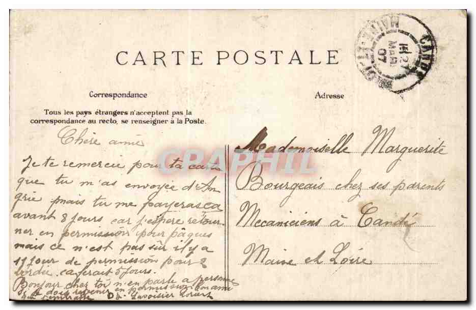 CPA Fantaisie En Bretagne Lits clos et berceaux Folklore Costume — Verso