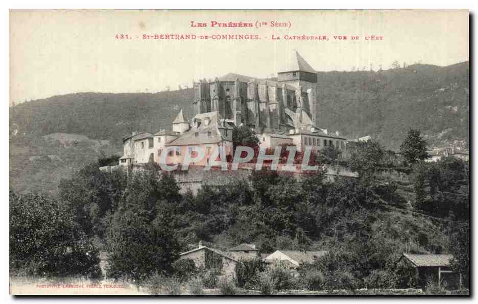 CPA St Bertrand de Cominges La cathedrale Veud e l'est