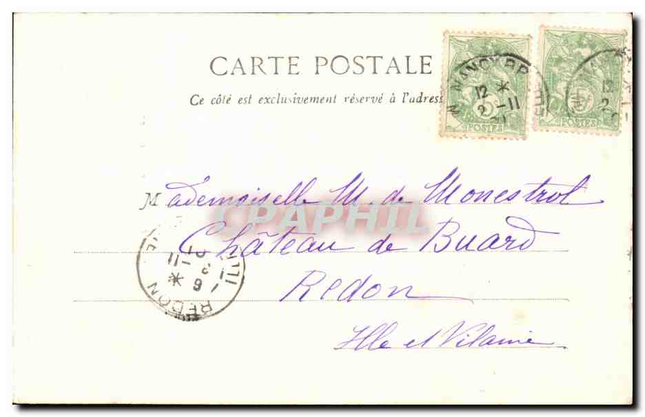 CPA Nancy Porte de la Craffe — Rückseite