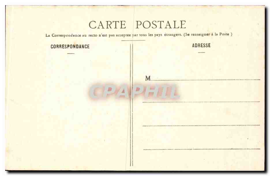 CPA Nancy Palais de l'academie — Rückseite