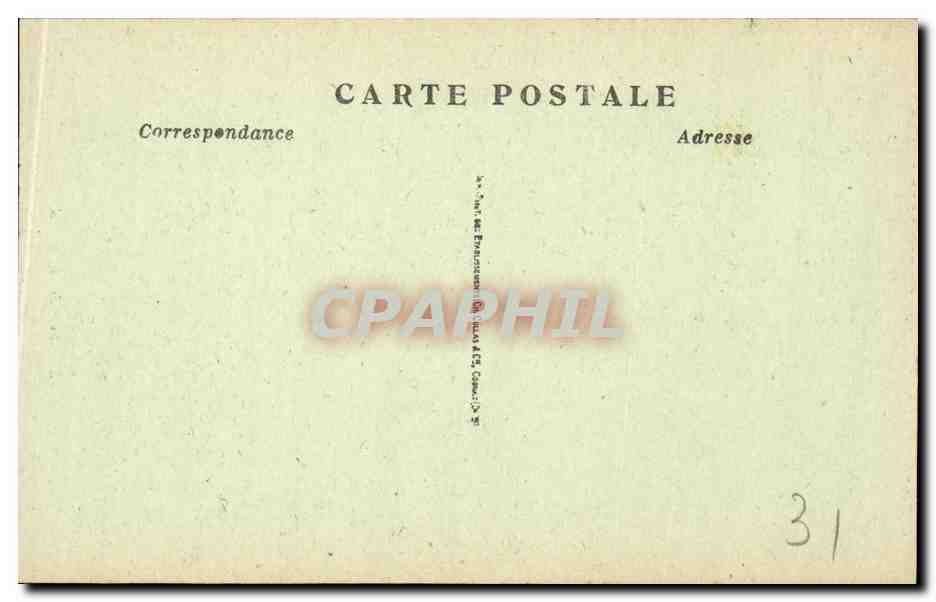 CPA Toulouse Cour de l'hotel d'Assezat — Verso