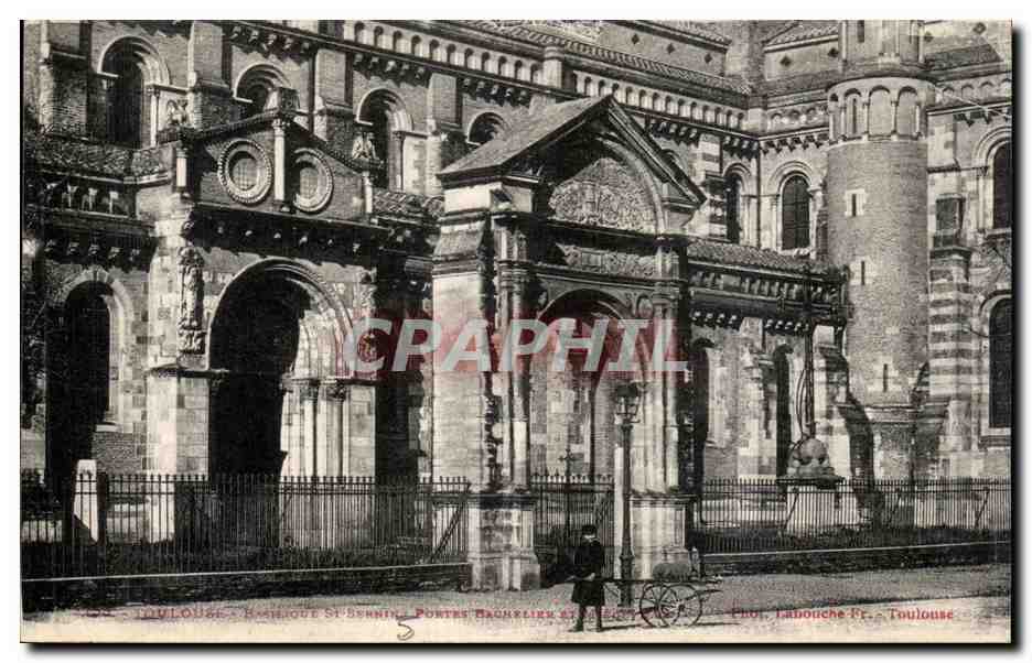 Toulouse - Cathédrale Saint-Sernin - Portes Bachelier et Sainte-Croix