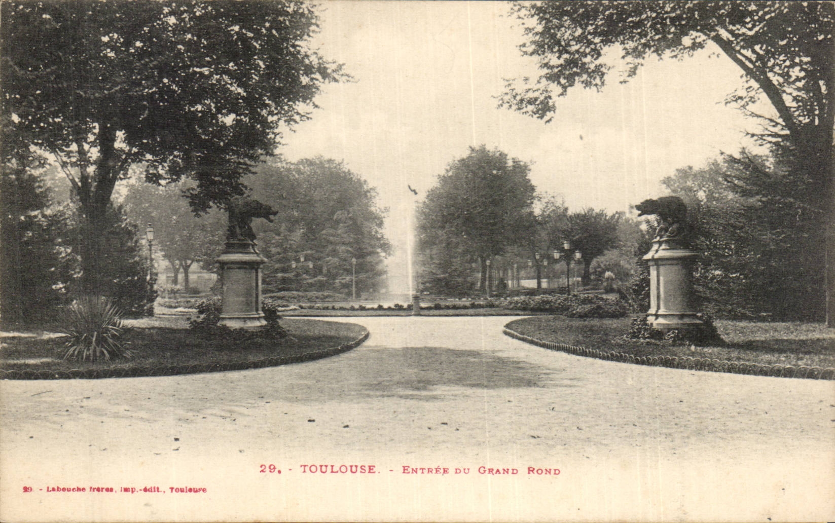 Toulouse - Entrée du Grand Rond — Labouche frères, imp.-édit., Toulouse