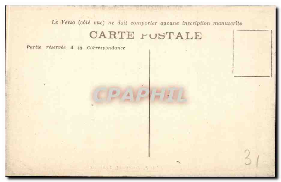 CPA Toulouse Eglise St Sernin — Verso