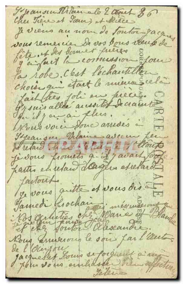 Bretagne CPA Les lits clos Folklore Costume la soupe du matin — Rückseite
