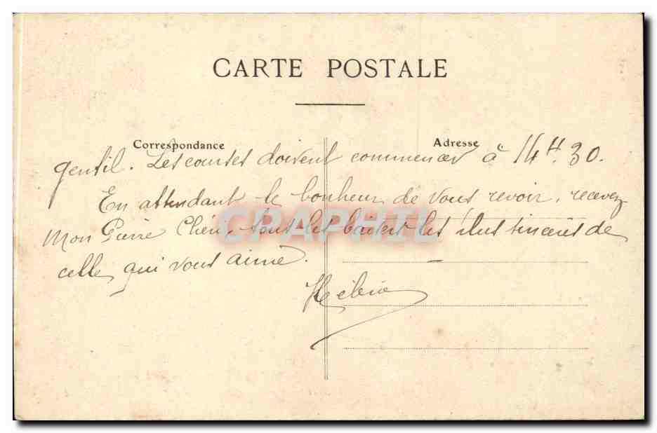 Bretagne CPA Les lits clos Folklore Costume  — Verso