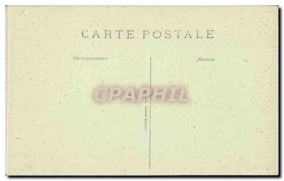 Bretagne CPA Les lits clos Folklore Costume Le soir des noces — Verso