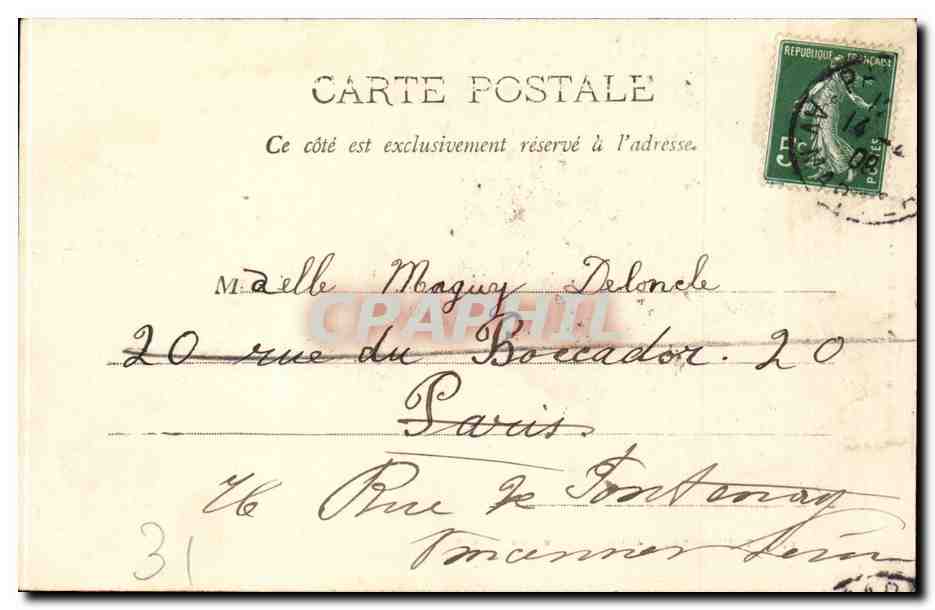 Toulouse CPA Grand cloitre du musee — Verso