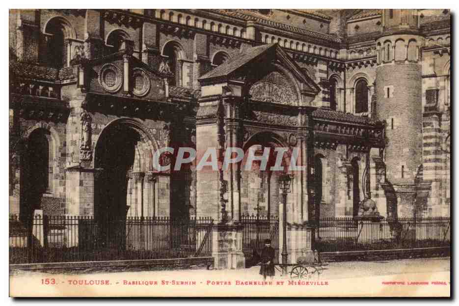 Toulouse - Basilique Saint-Sernin - Portes Baghelin et Mirèceville