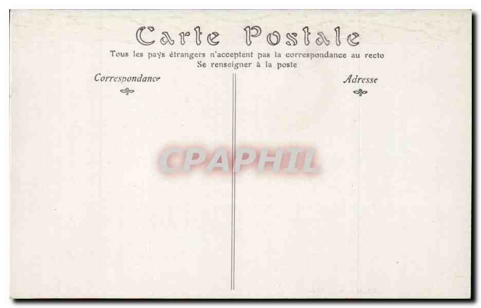 CPA Reims Hotel de ville — Rückseite