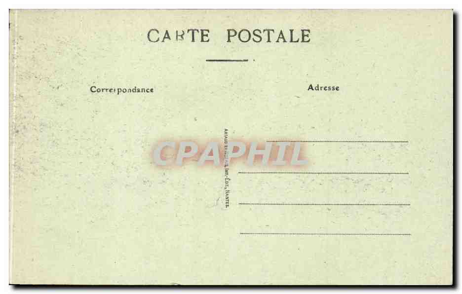 Soldats aveugles à l'Hôpital de rééducation n°6 — La Persagotière, Nantes — 1914-1916 — Verso