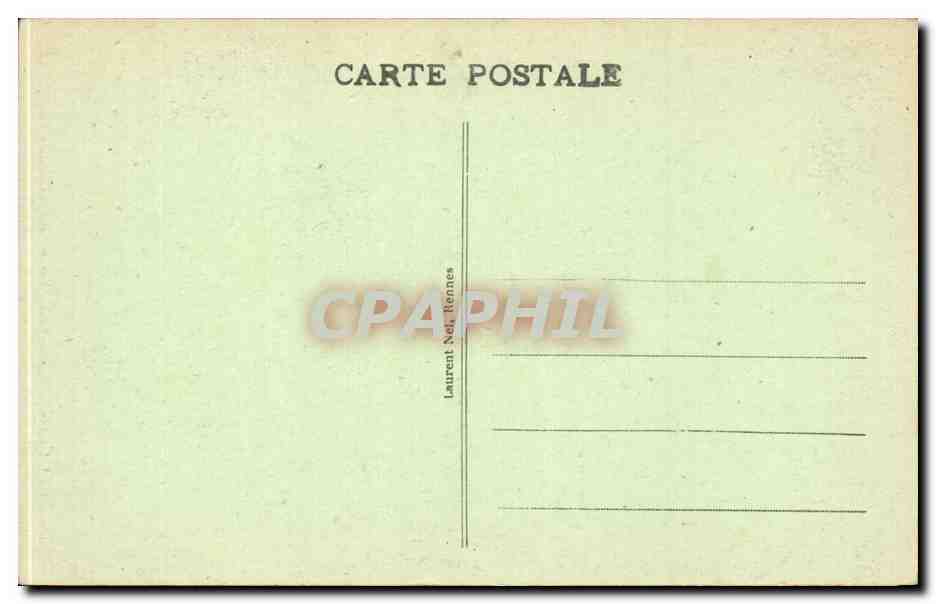 CPA Bretagne Folklore Costume Autour des lits clos bretons Soir de noce Entree dans la chambre nuptiale — Verso