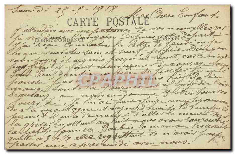 CPA En Bretagne folklore costume Autour des lits clos bretons  — Verso