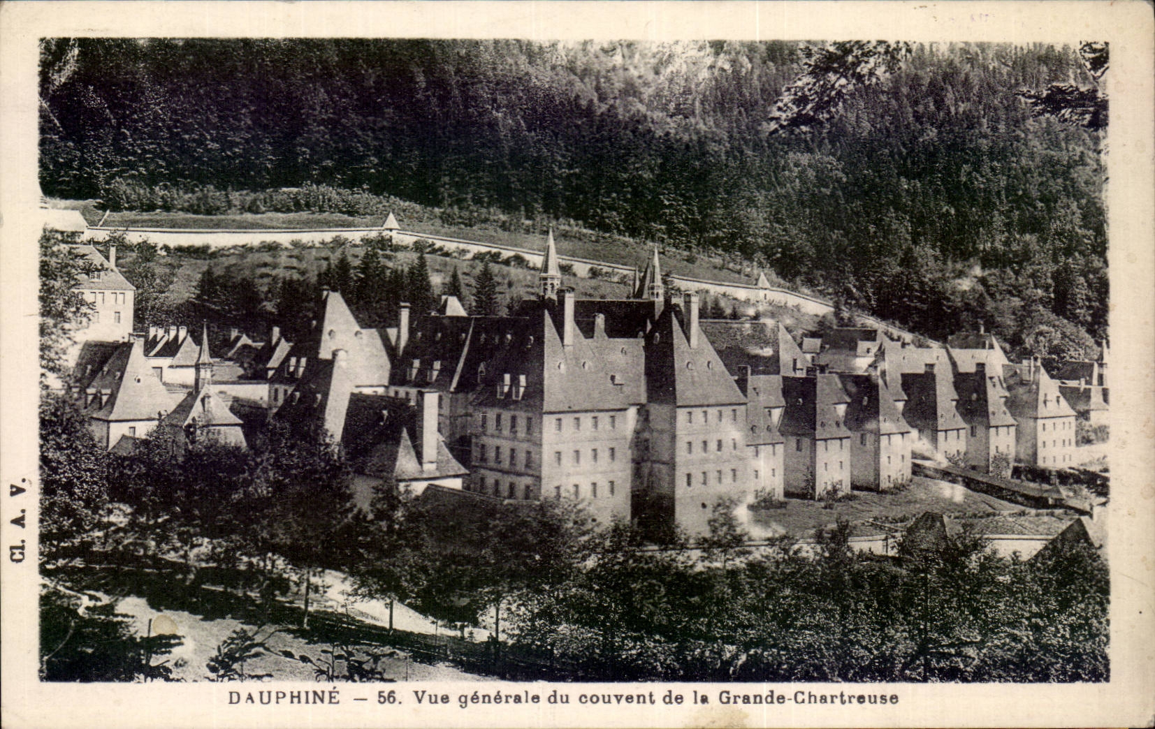 Dauphiné — Allgemeiner Blick auf das Kloster der Grande-Chartreuse — CL.A.V. 56